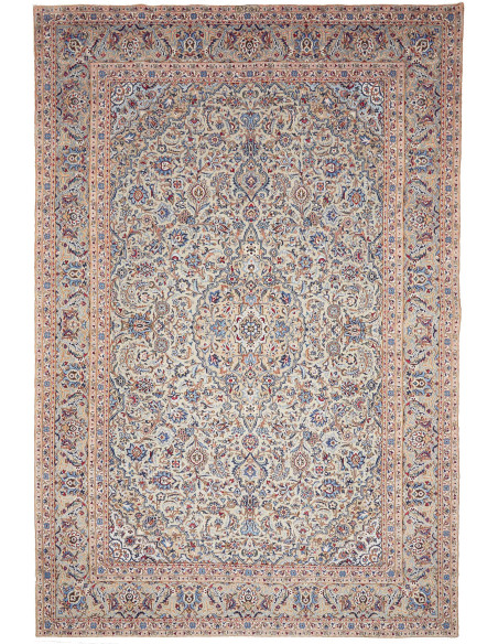 Kashan 275x400 Cm Kashan Persia Lana Cardata A Mano Cotone