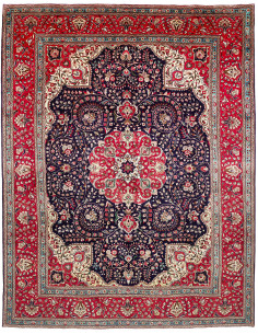 Tabriz 304x394 Cm Tabriz, Persia, Lana Cardata A Mano,