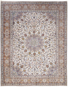 Kashan 300x390 Cm Kashan, Persia, Hand-carded Wool (warp: