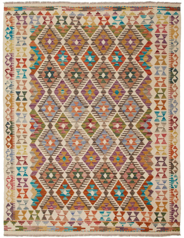 Kilim 150x196 Cm Kilim, Afghanistan, Hand-carded Wool warp: