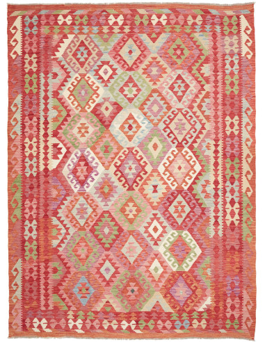 Kilim 223x300 Cm Kilim Afghanistan, Hand-carded Wool (warp: