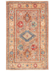 Kazak Fine 80x127 Cm Kazak Fine, Pakistan, Hand-carded Wool,