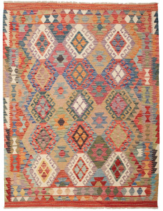 Kilim 153x195 Cm Kilim Afghanistan Lana Cardata A Mano