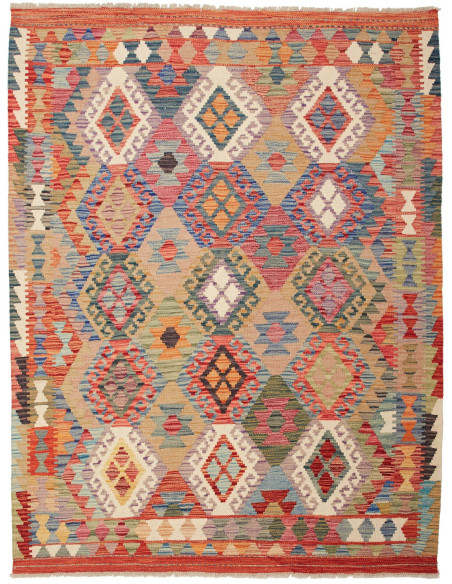 Kilim 153x195 Cm Kilim Afghanistan Lana Cardata A Mano