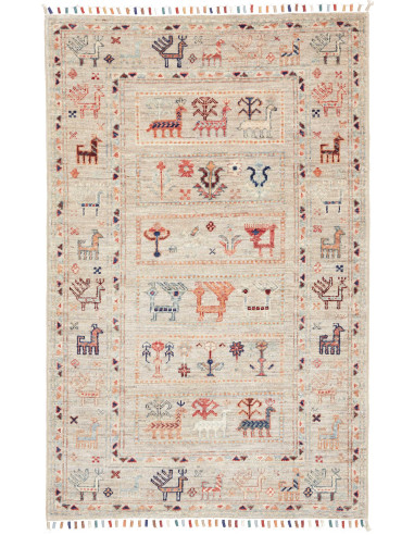 Rubin 79x123 Cm Rubin, Pakistan, Hand-carded Wool (warp: