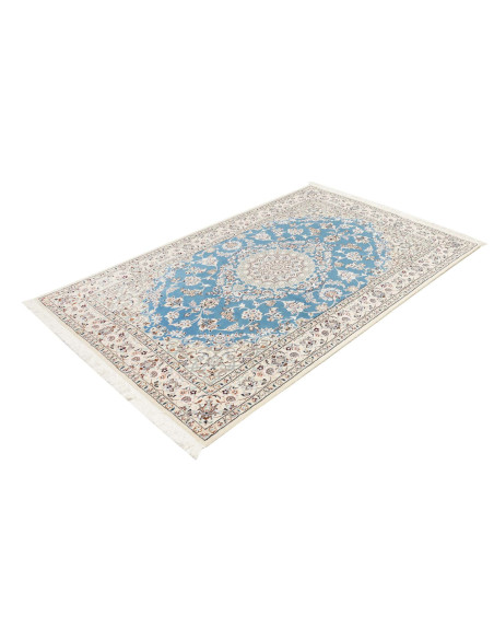 Tappeto Nain 9La Persia bianco blu 130x206