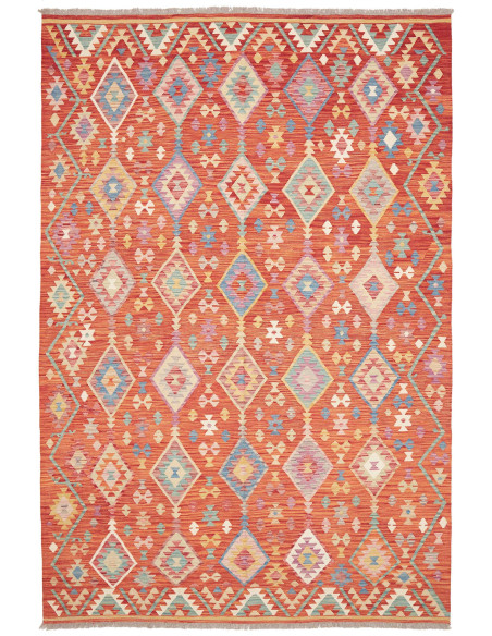 Kilim 201x300 Cm Kilim Afghanistan Lana Cardata A Mano
