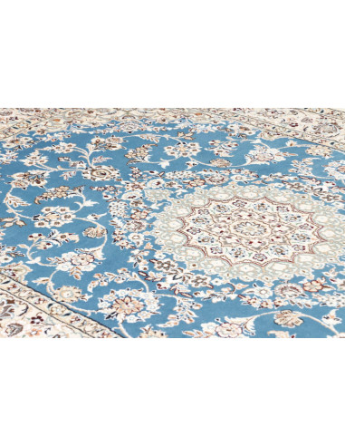 Tappeto Nain 9La Persia bianco blu 130x206