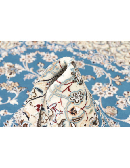 Tappeto Nain 9La Persia bianco blu 130x206