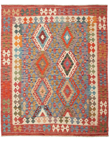 Kilim 156x192 Cm Kilim - Afghanistan - Lana Cardata A Mano