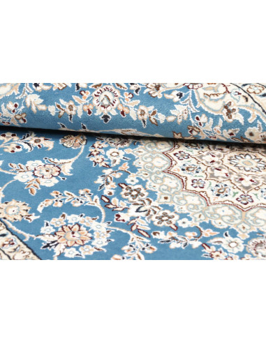 Tappeto Nain 9La Persia bianco blu 130x206