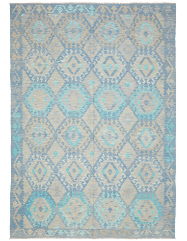 Kilim 201x295 Cm Kilim, Afghanistan, Lana Cardata A Mano,