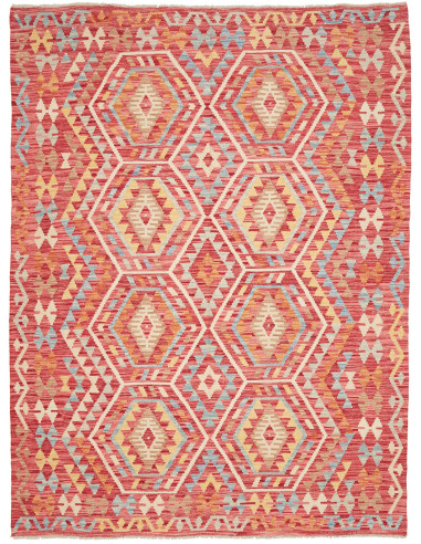 Kilim 184x241 Cm Kilim, Afghanistan, Hand-carded Wool (warp: