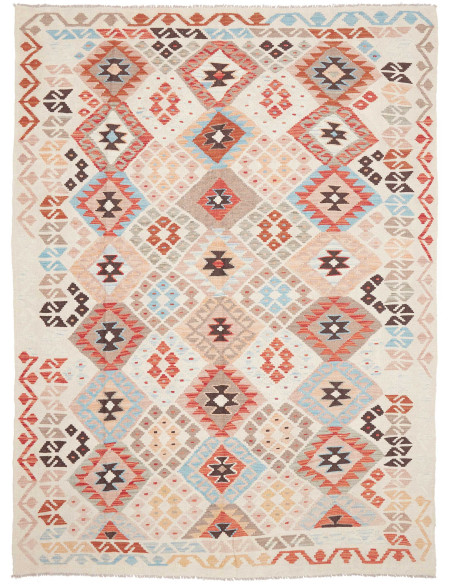 Kilim 185x252 Cm Kilim, Afghanistan, Hand-carded Wool (warp: