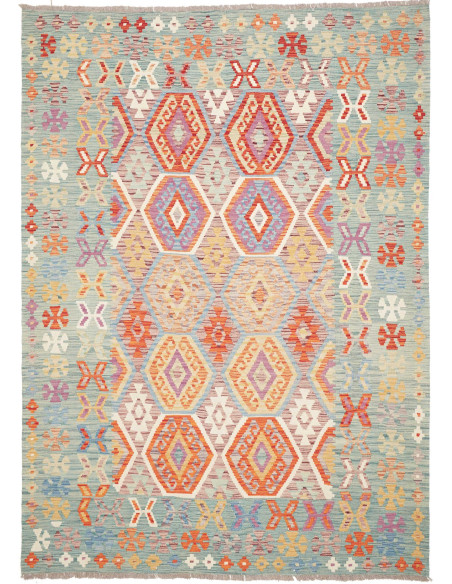 Kilim 180x250 Cm Kilim Afghanistan Lana Cardata A Mano