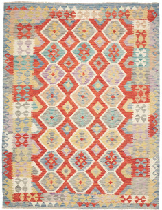 Kilim 176x236 Cm Kilim, Afghanistan, Hand-carded Wool,