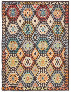 Kilim 183x246 Cm Kilim, Afghanistan, Hand-carded Wool,