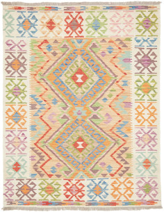 Kilim 148x192 Cm Kilim Afghanistan Lana Cardata A Mano