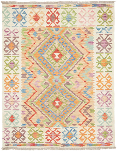 Kilim 148x192 Cm Kilim Afghanistan Hand-carded Wool Cotton
