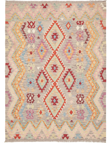 Kilim 151x206 Cm Kilim Afghanistan Lana Cardata A Mano