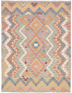 Kilim 150x196 Cm Kilim, Afghanistan, Hand-carded Wool,