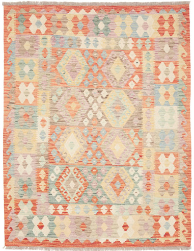 Kilim 150x193 Cm Kilim, Afghanistan, Hand-carded Wool