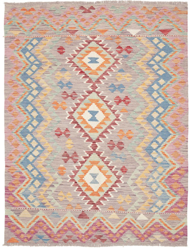 Kilim 148x199 Cm Kilim, Afghanistan, Hand-carded Wool (warp: