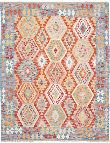Kilim 155x196 Cm Kilim, Afghanistan, Lana Cardata A Mano