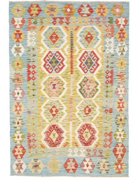 Kilim 121x177 Cm Kilim, Afghanistan, Lana Cardata A Mano