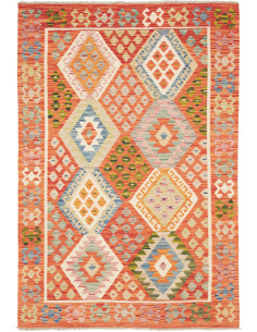 Kilim 126x185 Cm Kilim Afghanistan Hand-carded Wool (warp: