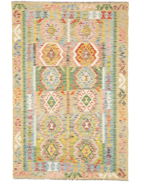 Kilim 121x182 Cm Kilim Afghan, Hand-carded Wool, Cotton
