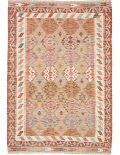 Kilim 127x180 Cm Kilim, Afghanistan, Lana Cardata A Mano,
