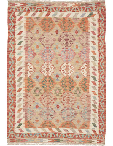 Kilim 127x180 Cm Kilim, Afghanistan, Lana Cardata A Mano,