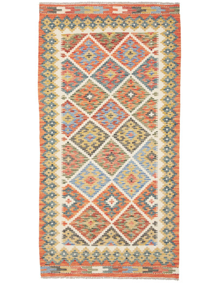 Kilim 102x199 Cm Kilim Afghanistan Hand-carded Wool