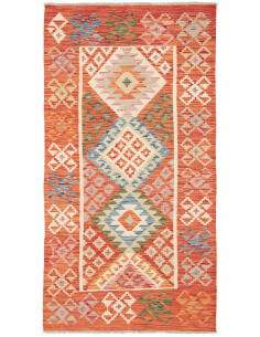 Kilim 103x195 Cm Kilim, Afghanistan, Lana Cardata A Mano