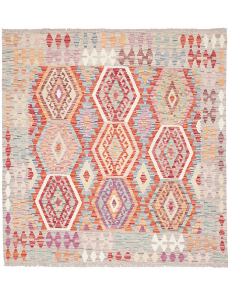 Kilim 147x153 Cm Kilim Afghanistan Hand-carded Wool 0.3