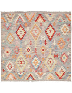 Kilim 151x149 Cm Kilim, Afghanistan, Hand-carded Wool (warp: