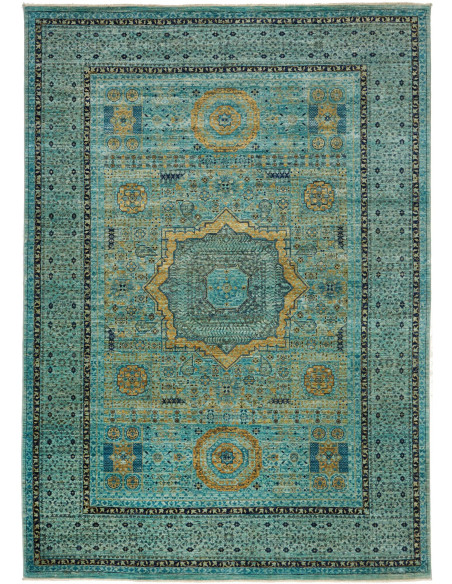 Rug Mamlouk Pakistan 207x294 Turquoise Gold