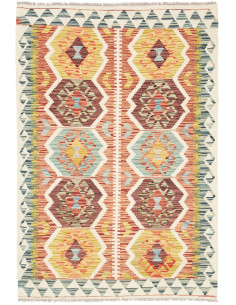 Kilim 98x143 Cm Kilim, Afghanistan, Lana Cardata A Mano
