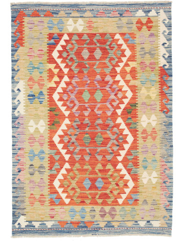 Kilim 103x147 Cm Kilim, Afghanistan, Hand-carded Wool (warp: