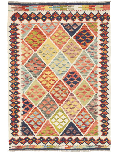 Kilim 107x151 Cm Kilim, Afghanistan, Lana Cardata A Mano
