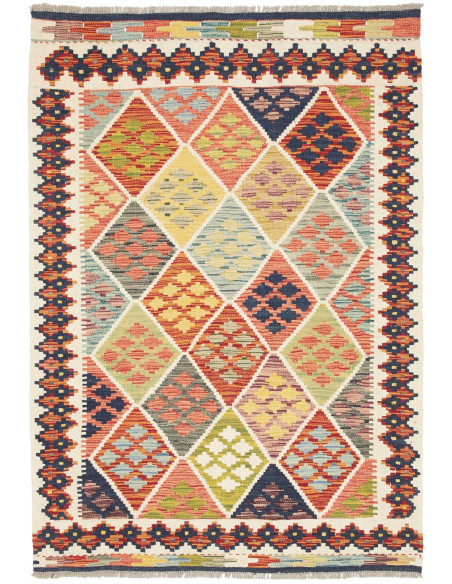 Kilim 107x151 Cm Kilim, Afghanistan, Hand-carded Wool (warp: