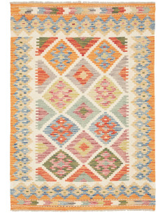 Kilim 100x141 Cm Kilim, Afghanistan, Hand-carded Wool (warp:
