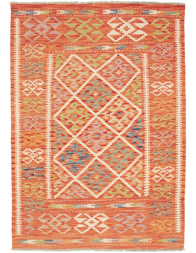 Kilim 108x150 Cm Kilim Afghanistan, Hand-carded Wool,