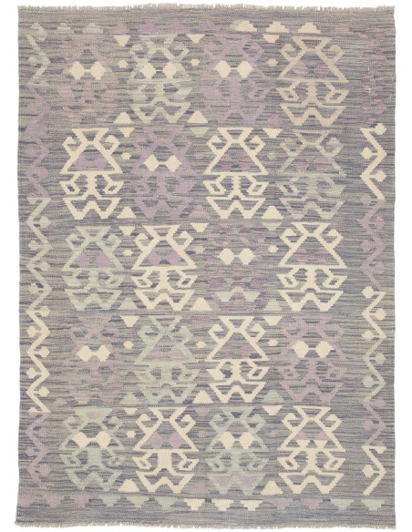Kilim 126x174 Cm Kilim, Afghanistan, Lana Cardata A Mano,