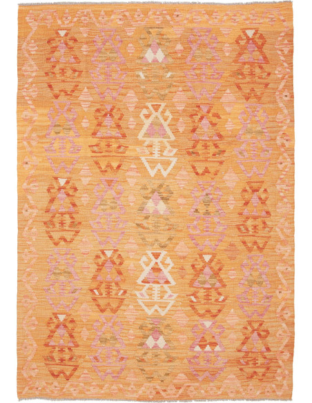 Kilim 128x185 Cm Kilim, Afghanistan, Lana Cardata A Mano,