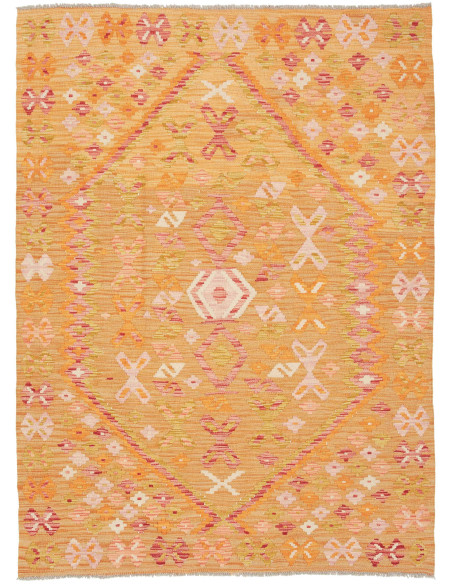 Kilim 129x176 Cm Kilim Afghanistan Hand-carded Wool
