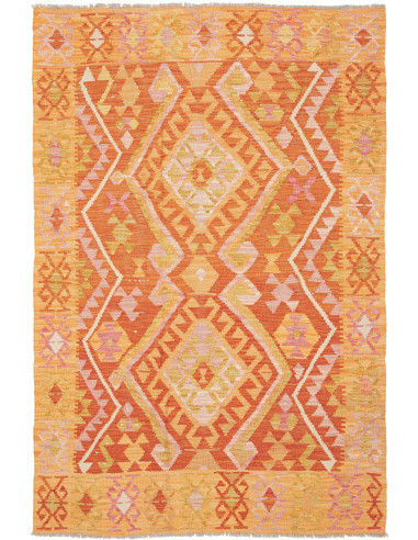 Kilim 126x188 Cm Kilim, Afghanistan, Hand-carded Wool (warp: