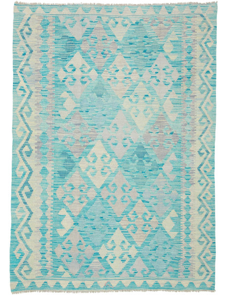 Kilim 126x177 Cm Kilim, Afghanistan, Hand-carded Wool (warp: