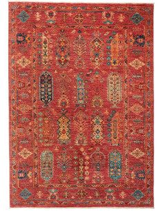 Tappeto Tribal Pakistan 127x176 Rosso Profondo